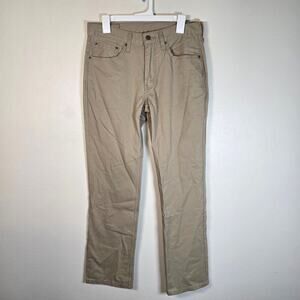 Levis 514 Straight Cotton Twill Pants Men's 32/32 Tan Classic Casual Work NEW